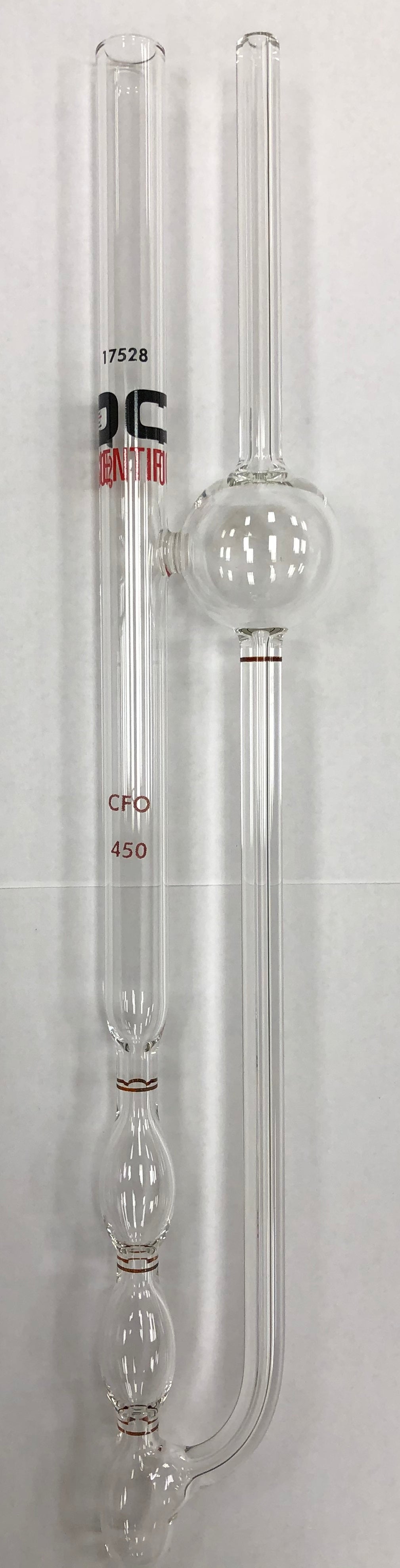 CFO Fenske Opaque Viscometer Tube ISO 17025:2017 Calibrated ASTM D445